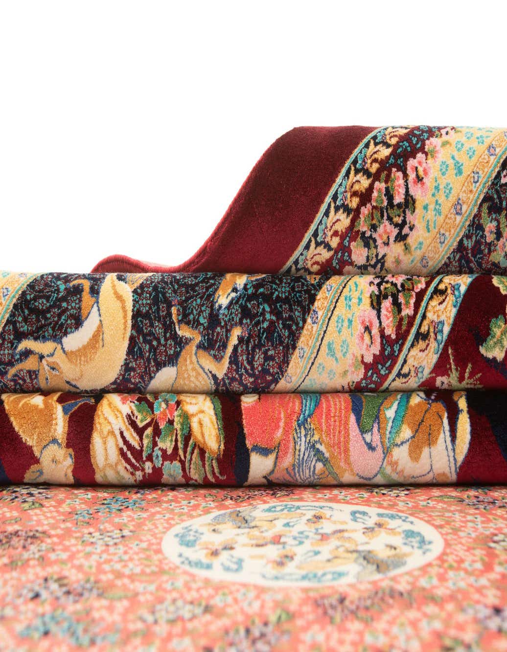 Primary image  6' 6 x 9' 9 Ghom Design Rug