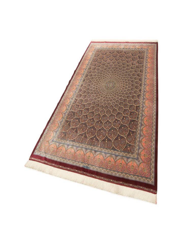 Detail image of  6' 6 x 9' 6 Ghom Design Rug