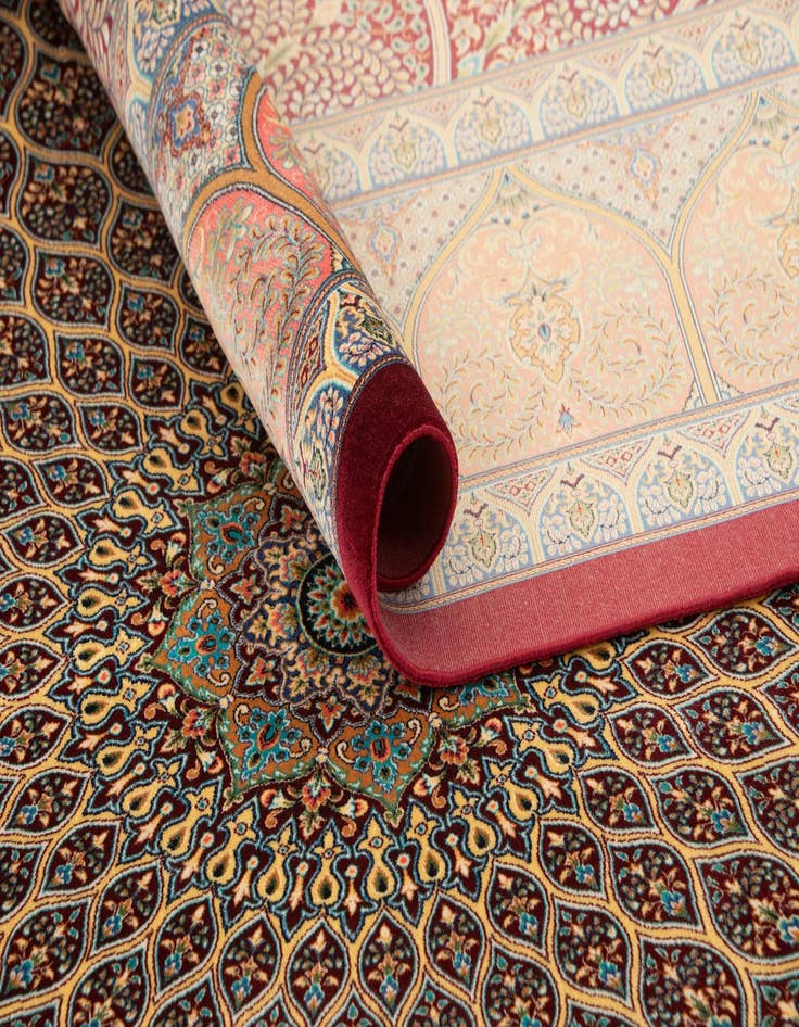 Detail image of  6' 6 x 9' 6 Ghom Design Rug