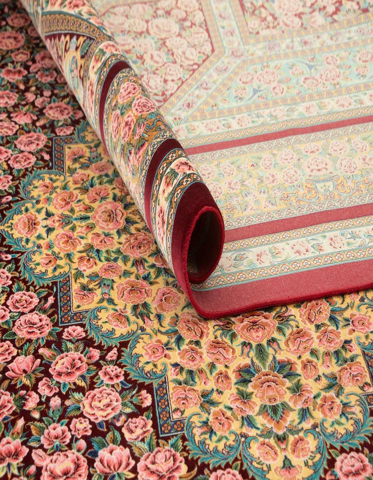 Detail image of  6' 6 x 9' 8 Ghom Design Rug