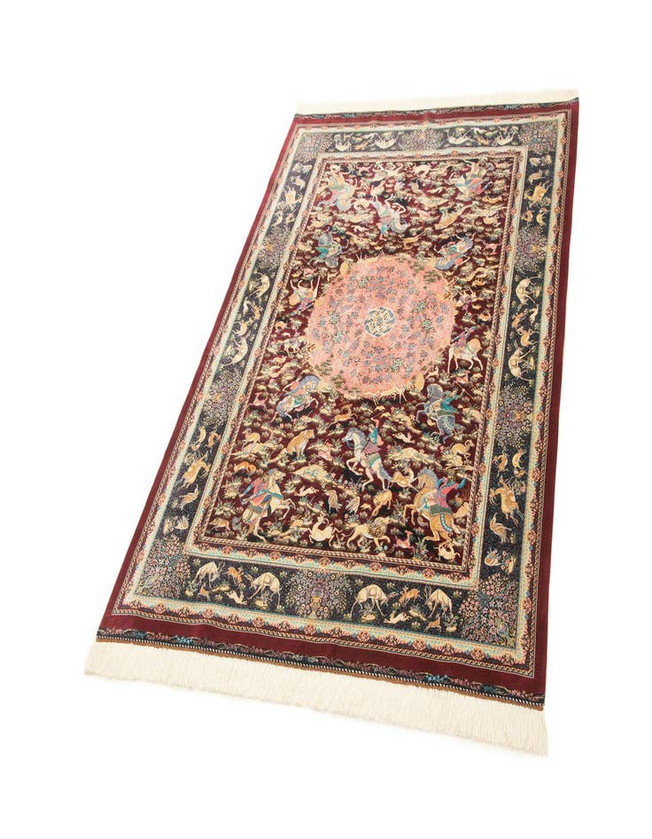 Detail image of  4' 4 x 6' 4 Ghom Design Rug