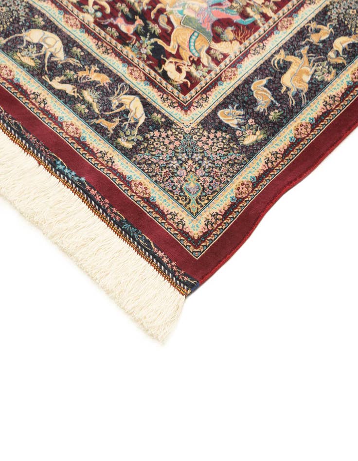 Detail image of  4' 4 x 6' 4 Ghom Design Rug