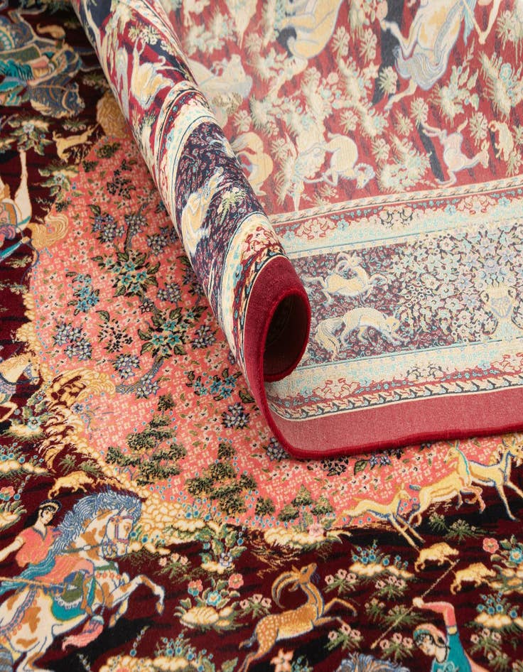 Detail image of  4' 4 x 6' 4 Ghom Design Rug