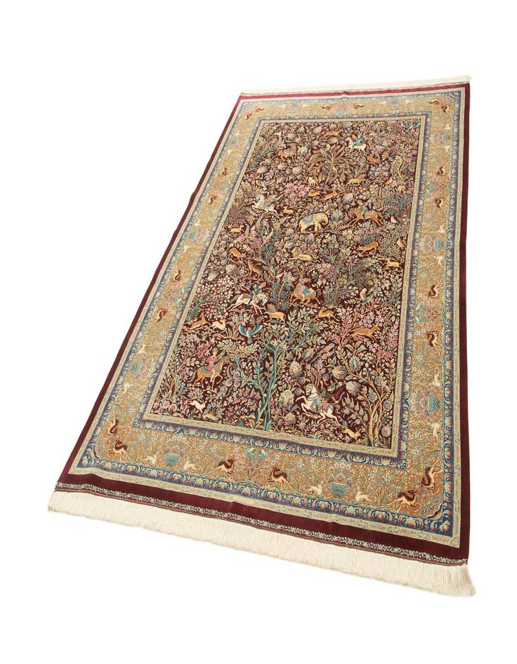 Detail image of  6' 6 x 9' 7 Ghom Design Rug