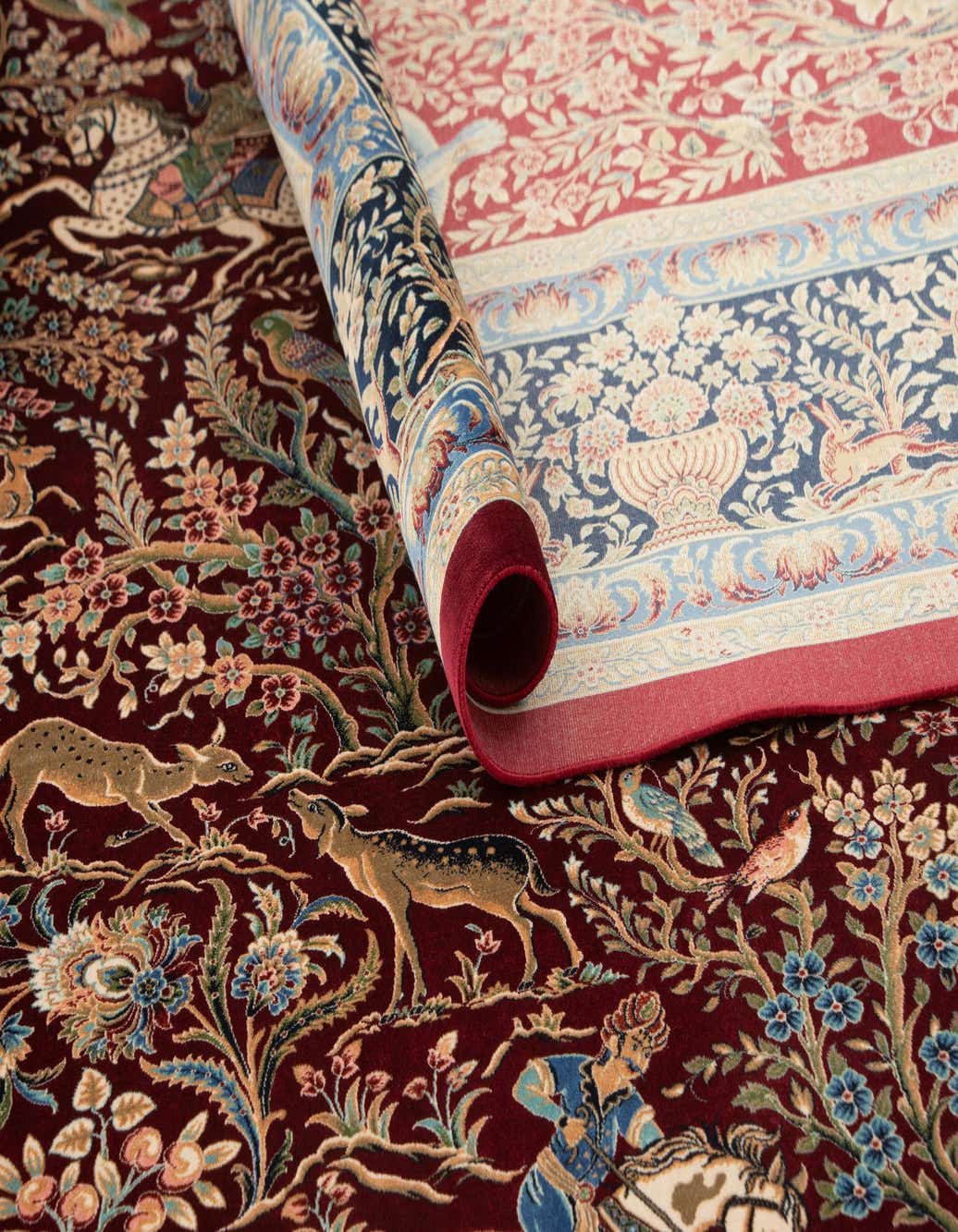 Primary image  6' 6 x 9' 7 Ghom Design Rug