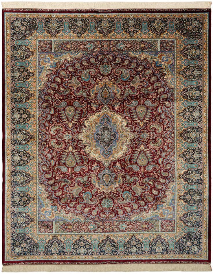 Detail image of  6' 6 x 9' 7 Ghom Design Rug