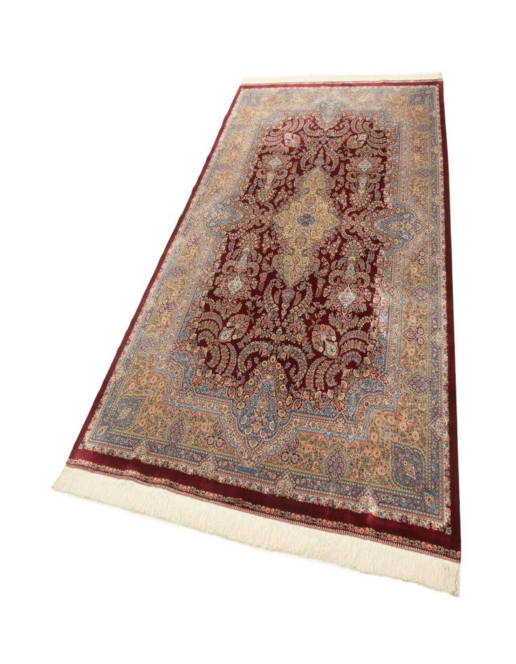 Detail image of  6' 6 x 9' 8 Ghom Design Rug