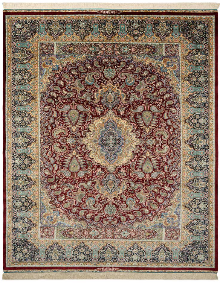 Detail image of  6' 6 x 9' 7 Ghom Design Rug