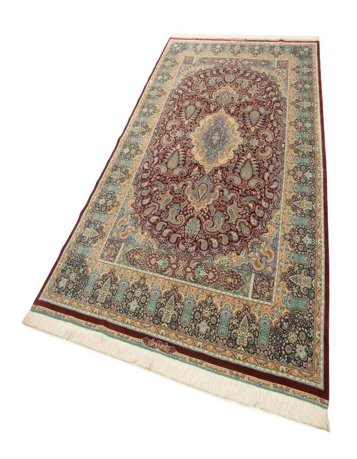 Detail image of  6' 6 x 9' 7 Ghom Design Rug