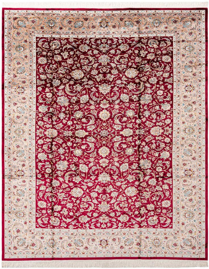 Detail image of  8' 2 x 11' 6 Ghom Design Rug