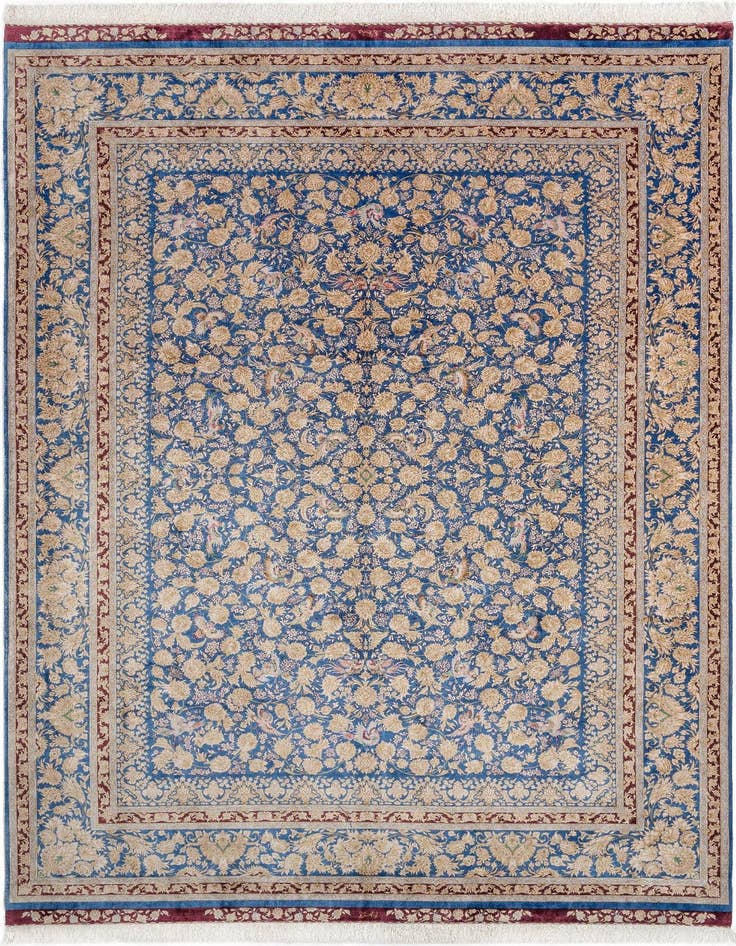 Detail image of  7' 1 x 9' 10 Ghom Design Rug
