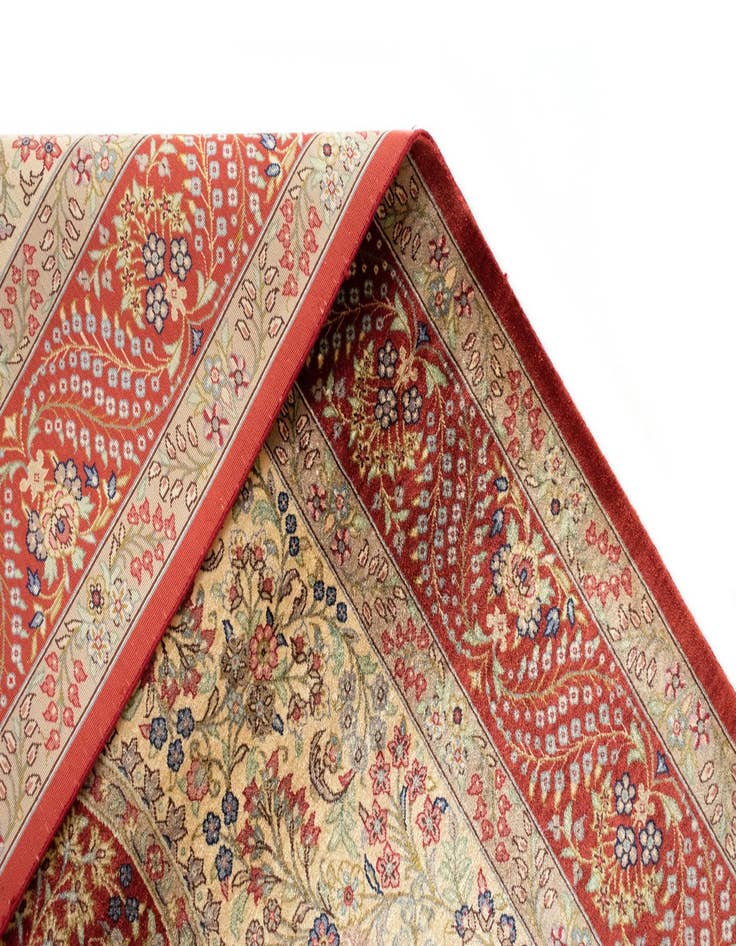 Detail image of  3' 4 x 5' Ghom Silk Rug