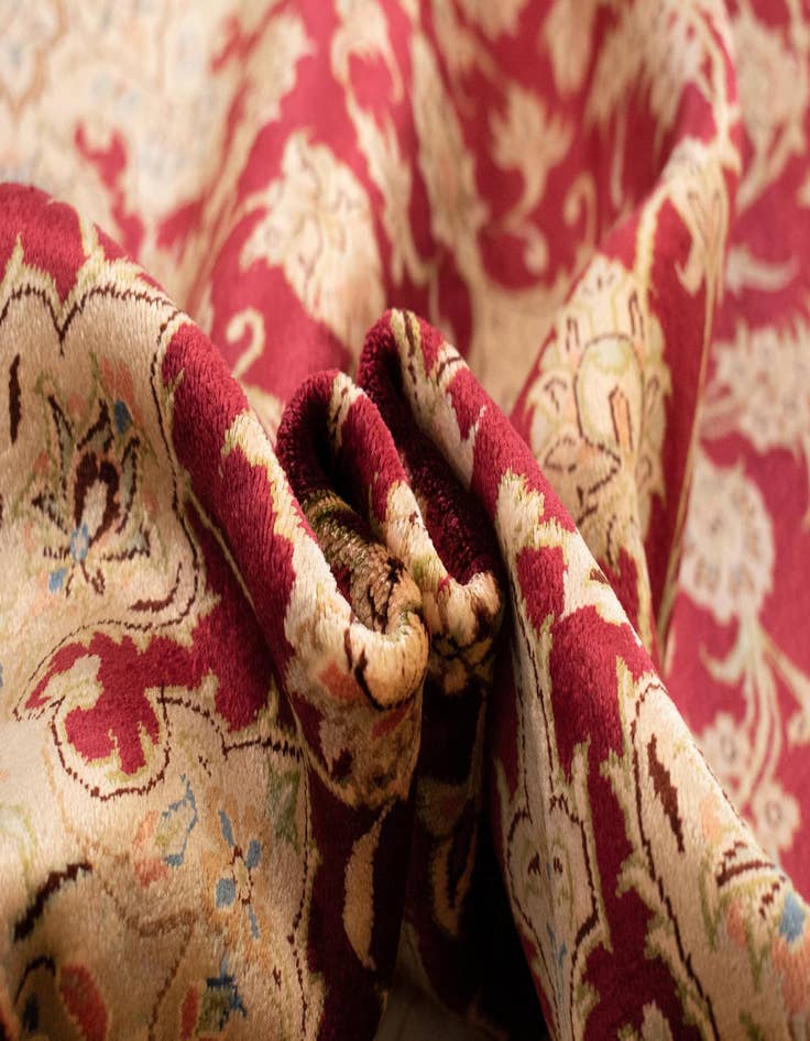 Detail image of  5' 1 x 7' 9 Ghom Silk Rug