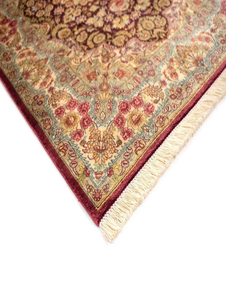 Detail image of  2' 7 x 3' 11 Ghom Silk Rug