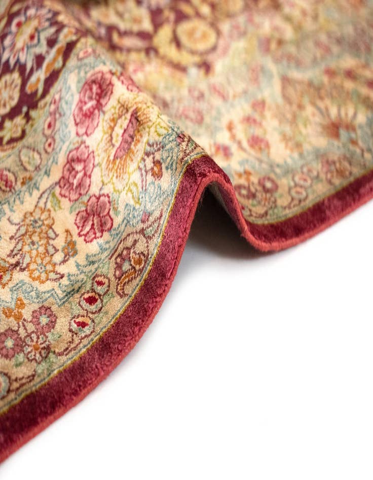 Detail image of  2' 7 x 3' 11 Ghom Silk Rug