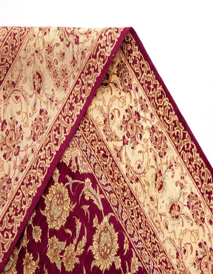 Detail image of  6' 4 x 9' 8 Ghom Silk Rug