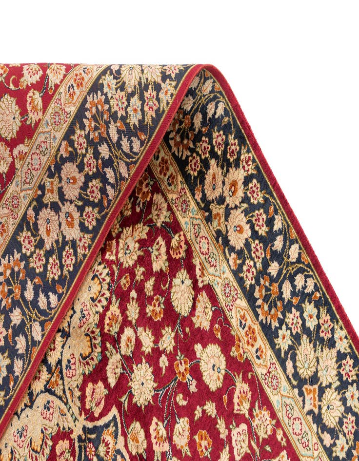 Detail image of  2' 7 x 3' 11 Ghom Silk Rug