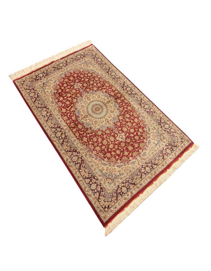 Detail image of  3' 3 x 4' 10 Ghom Silk Rug