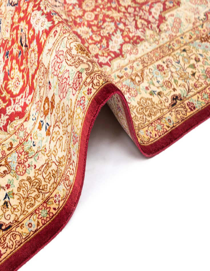 Detail image of  3' 3 x 4' 11 Ghom Silk Rug