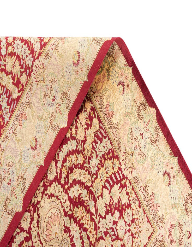 Detail image of  3' 3 x 4' 11 Ghom Silk Rug