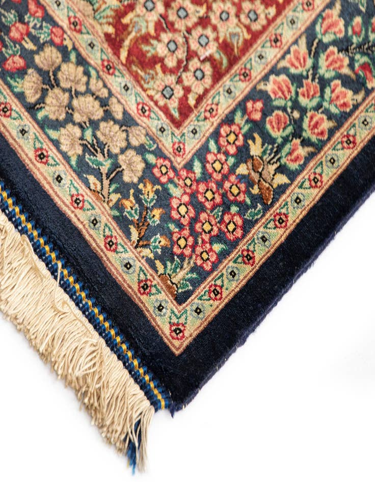 Detail image of  2' x 2' 11 Ghom Silk Rug