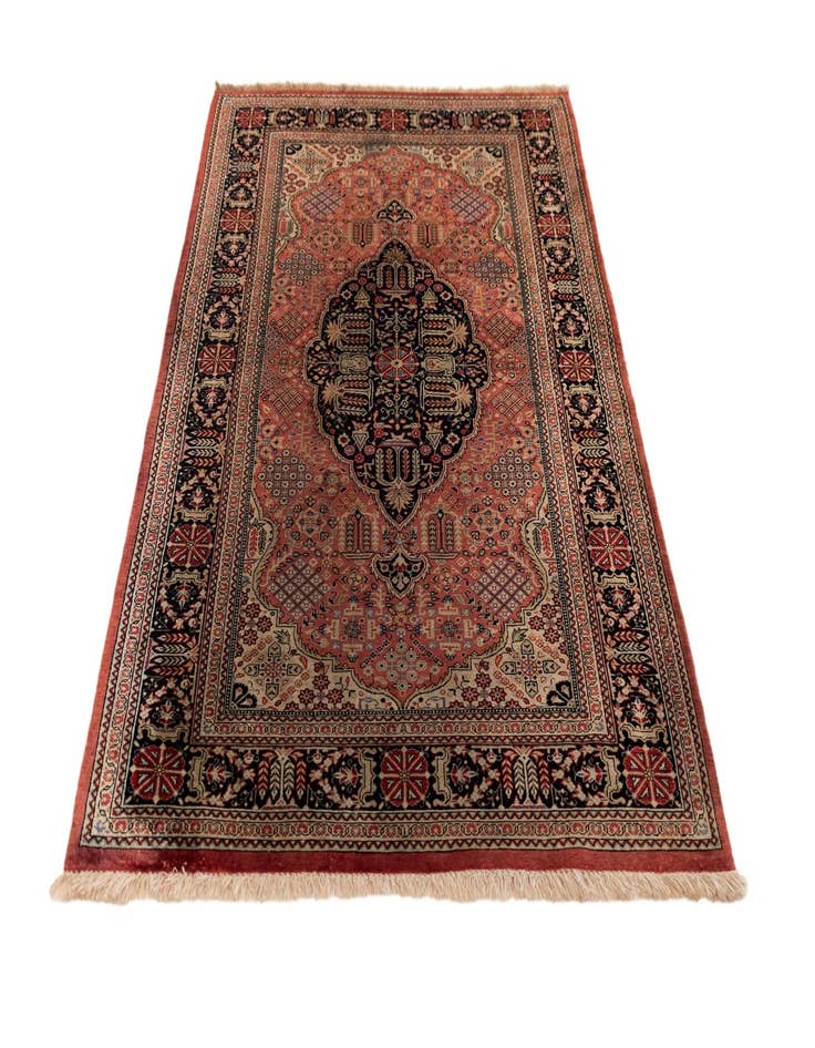 Detail image of  2' 7 x 3' 10 Ghom Silk Rug