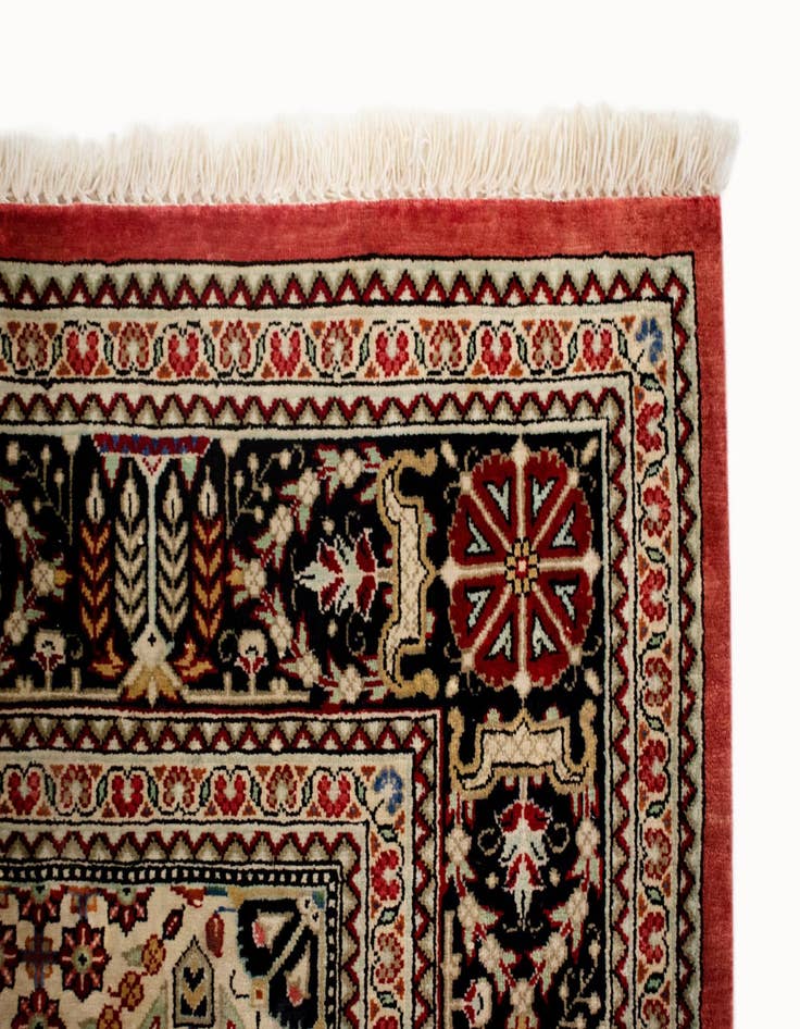 Detail image of  2' 7 x 3' 10 Ghom Silk Rug