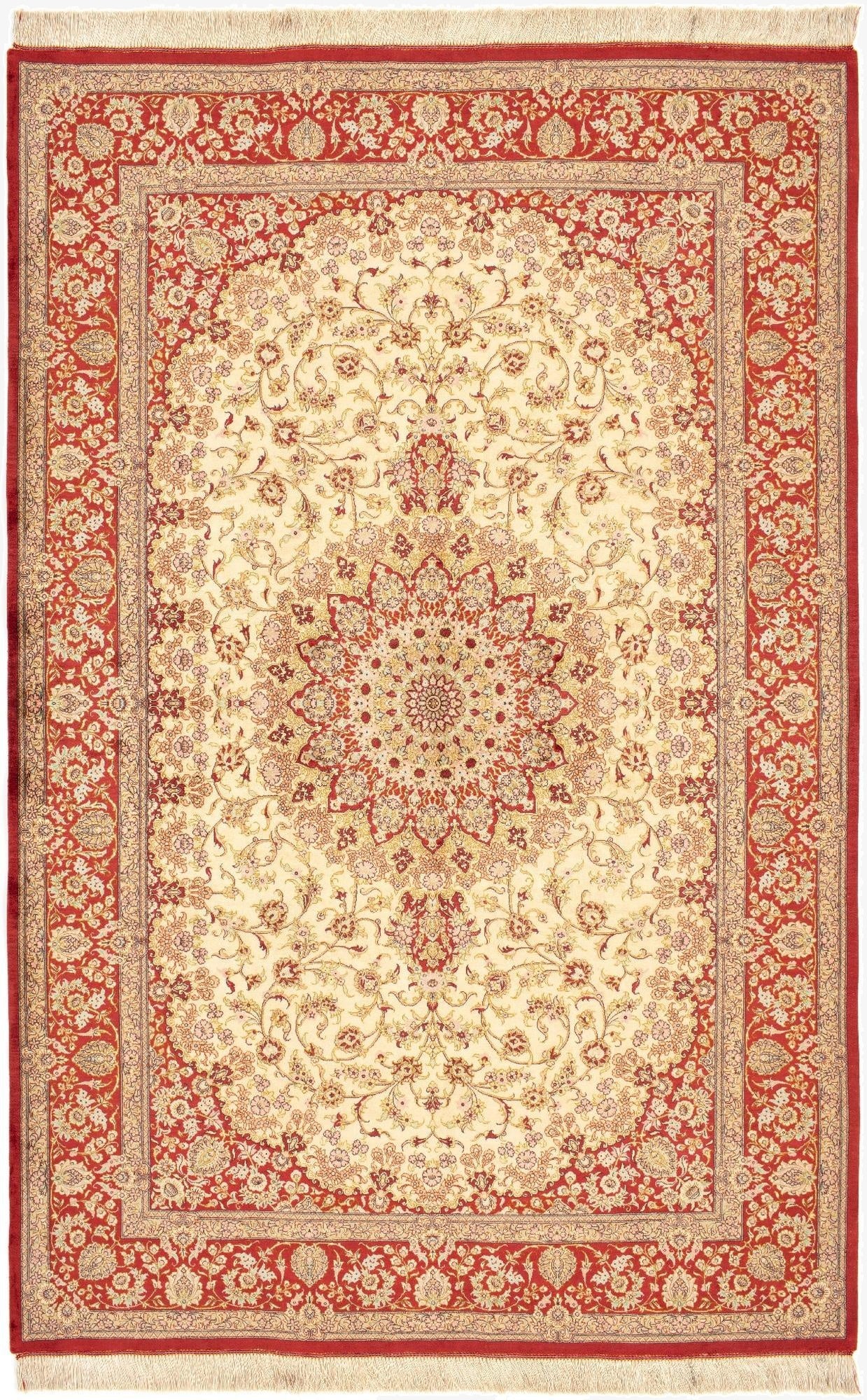  5' 2 x 8' Ghom Silk Rug