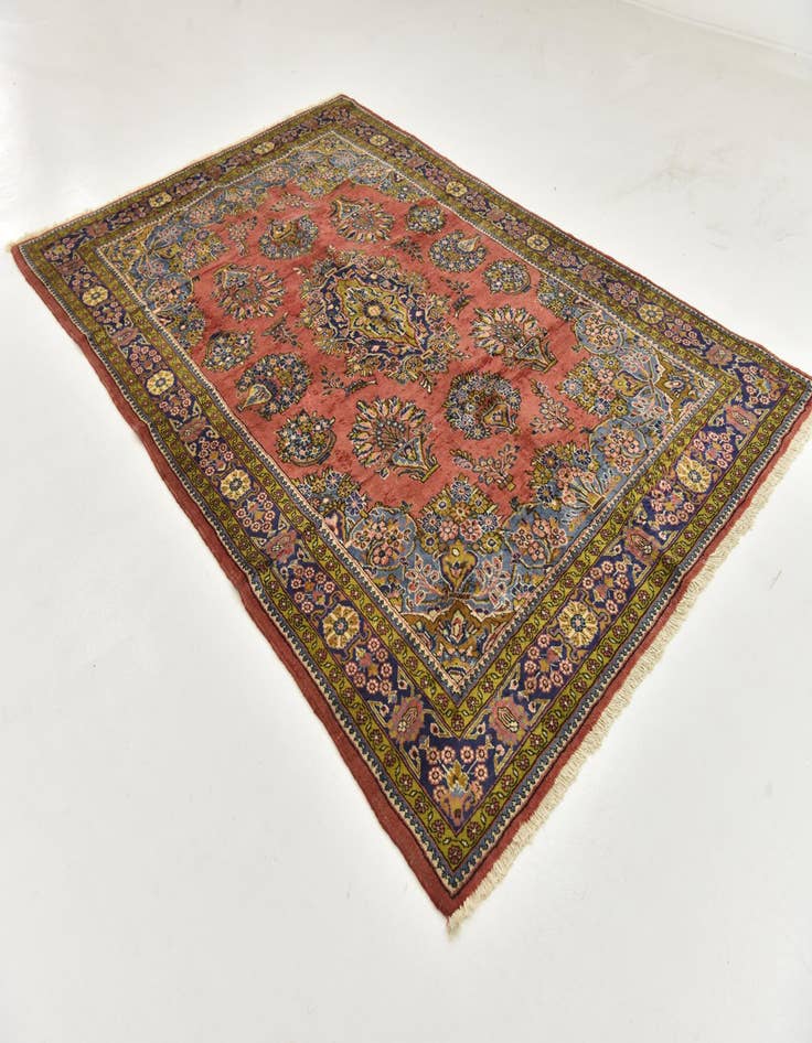 Detail image of 6' 9 x 10' Hand Knotted Golpayegan Persian Wool Rug