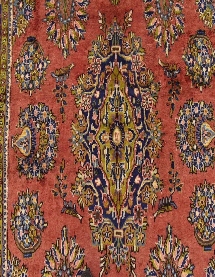 Detail image of 6' 9 x 10' Hand Knotted Golpayegan Persian Wool Rug