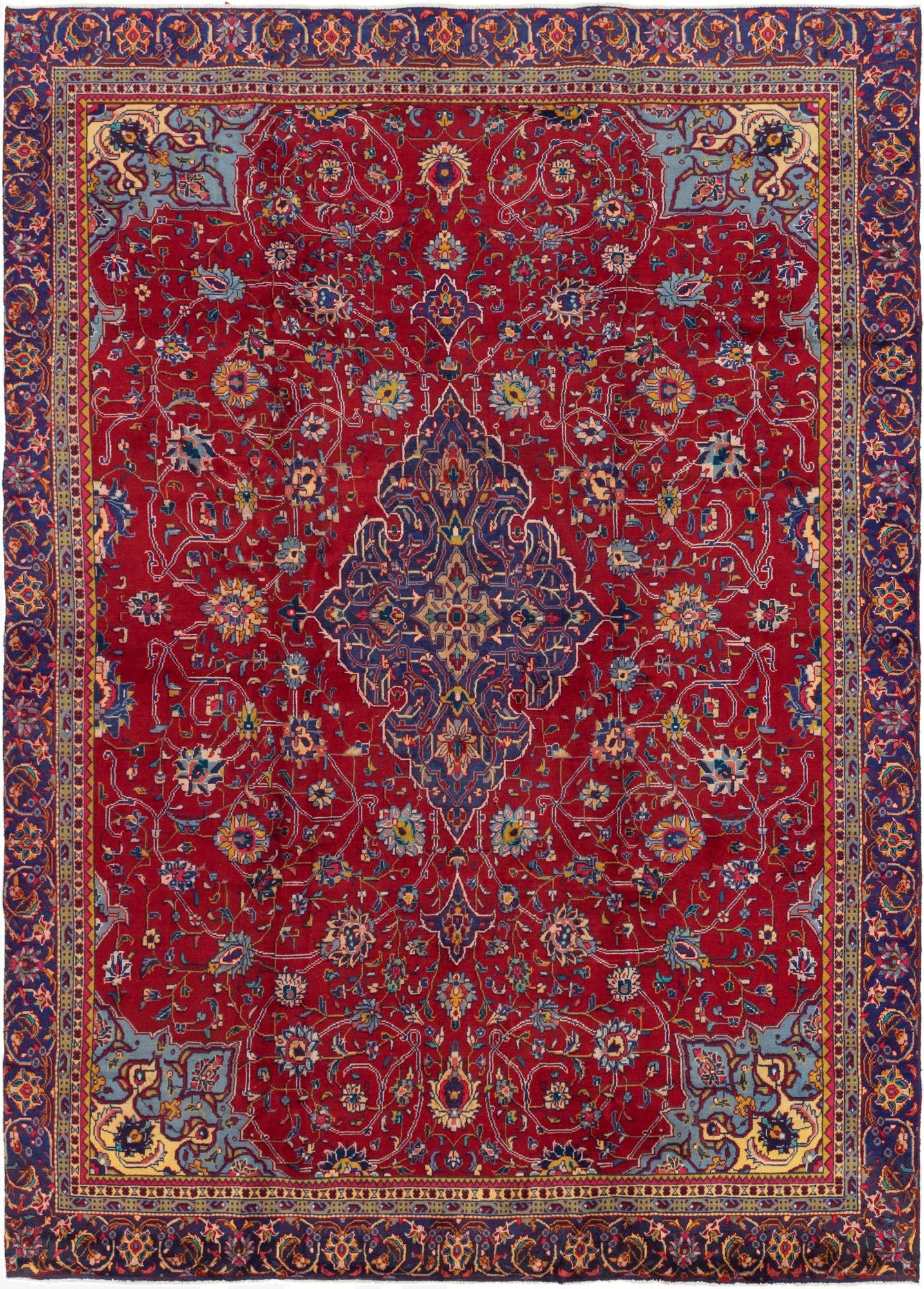  8' 10 x 12' 3  Hand Knotted Golpayegan Persian Wool Rug