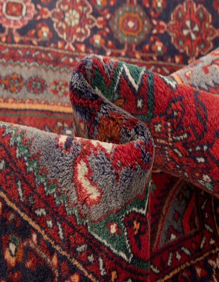 Detail image of  3' 7 x 4' 9  Hand Knotted Goltuk Persian Wool Rug