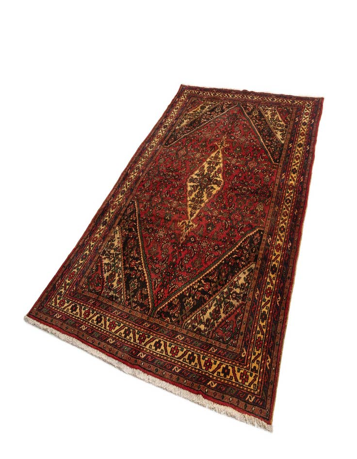 Detail image of  6' 8 x 10' 3 Hamedan Wool Rug