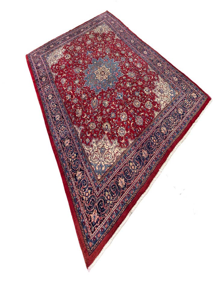 Detail image of  10' 2 x 13' 5  Hand Knotted Hamedan Persian Wool Rug