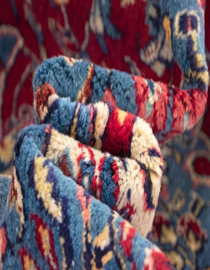 Detail image of  10' 2 x 13' 5  Hand Knotted Hamedan Persian Wool Rug