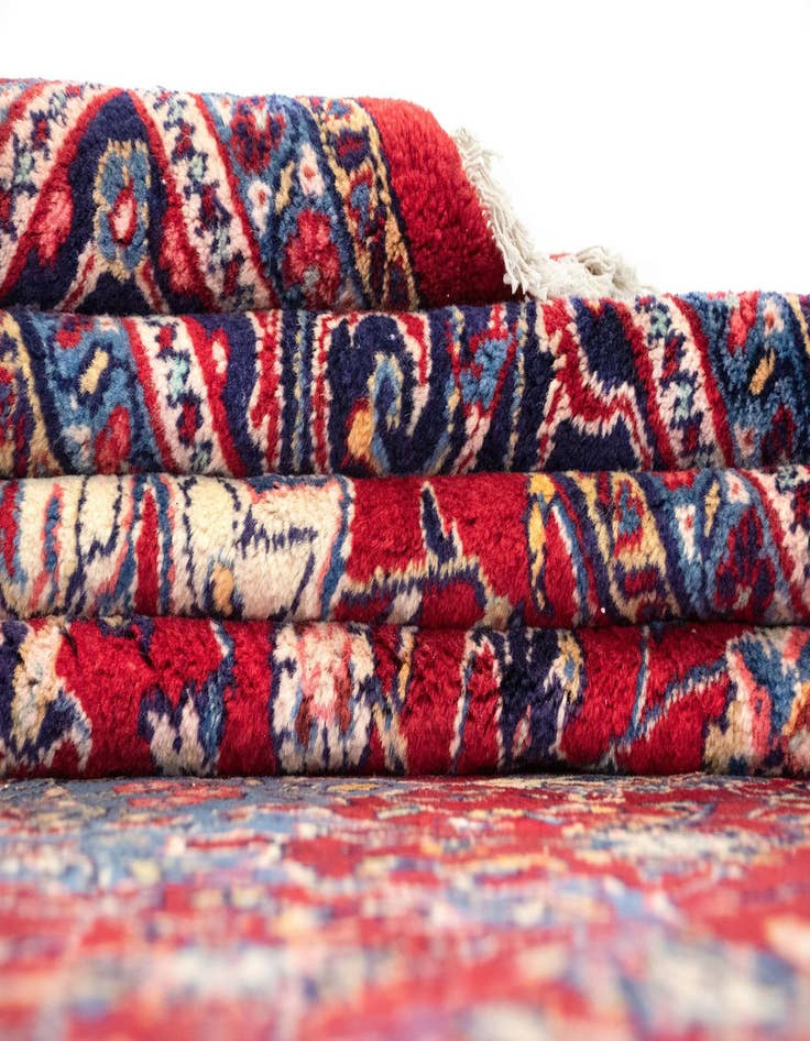 Detail image of  10' 2 x 13' 5  Hand Knotted Hamedan Persian Wool Rug