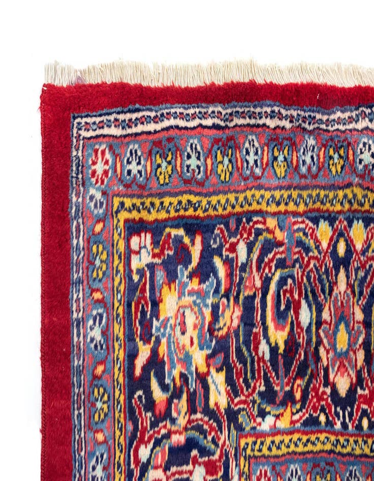 Detail image of  10' 4 x 13'  Hand Knotted Hamedan Persian Wool Rug