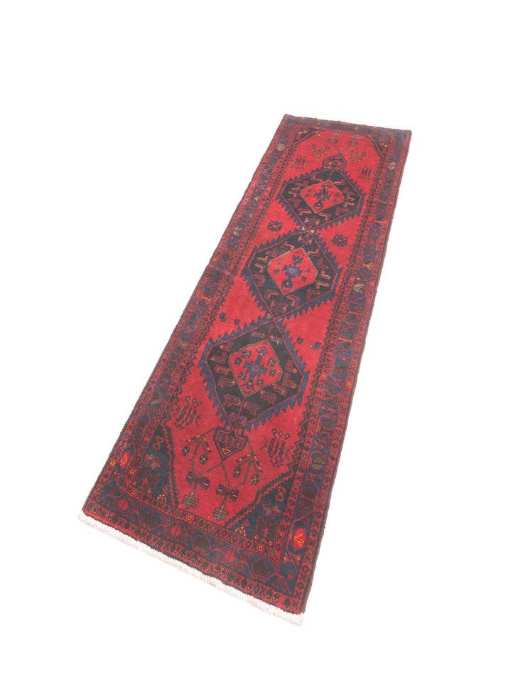 Detail image of  3' 5 x 9' 3 Hamedan Rug