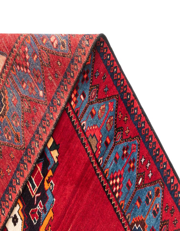 Detail image of  4' 11 x 12' 9  Hand Knotted Hamedan Rug