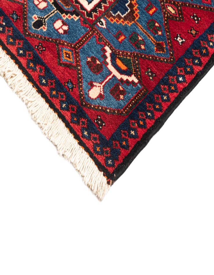 Detail image of  4' 11 x 12' 9  Hand Knotted Hamedan Rug