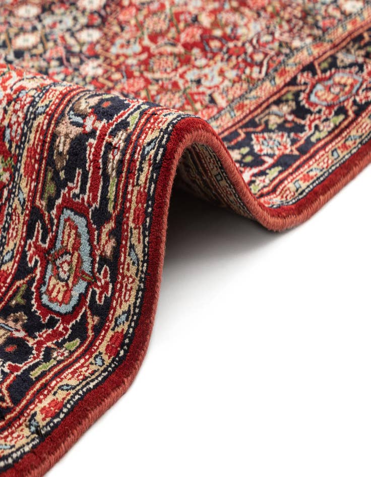 Detail image of  4' x 6' 1  Hand Knotted Hamedan Wool Rug