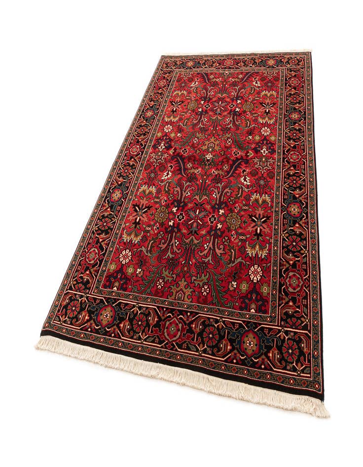 Detail image of  6' 2 x 8' 8  Hand Knotted Hamedan Wool Rug