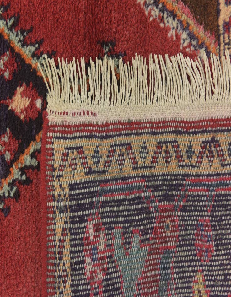 Detail image of  4' 4 x 6' 10  Hand Knotted Hamedan Persian Wool Rug