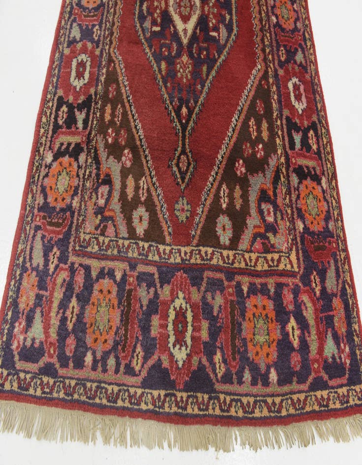 Detail image of  4' 4 x 6' 10  Hand Knotted Hamedan Persian Wool Rug