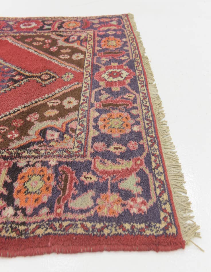 Detail image of  4' 4 x 6' 10  Hand Knotted Hamedan Persian Wool Rug