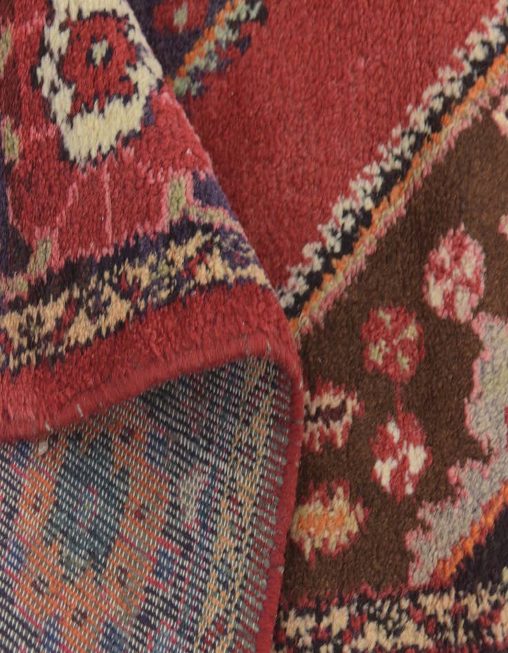 Detail image of  4' 4 x 6' 10  Hand Knotted Hamedan Persian Wool Rug