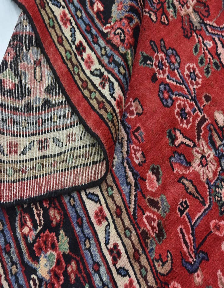 Detail image of  10' 3 x 13' 5  Hand Knotted Hamedan Persian Wool Rug