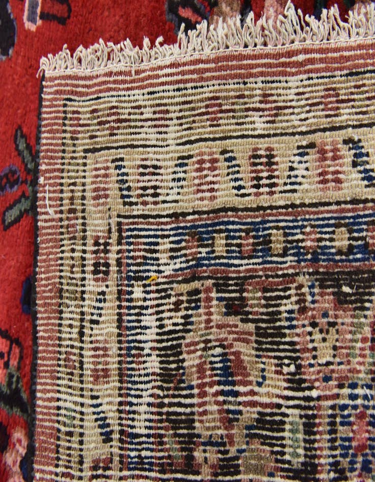 Detail image of  10' 3 x 13' 5  Hand Knotted Hamedan Persian Wool Rug