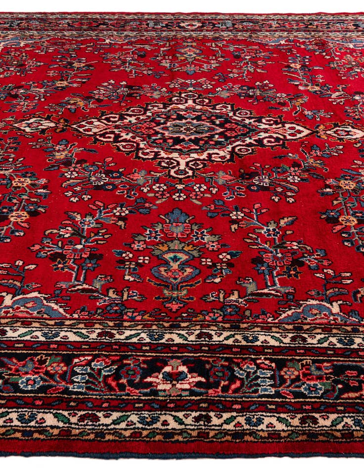 Detail image of  10' 4 x 12' 8  Hand Knotted Hamedan Wool Rug