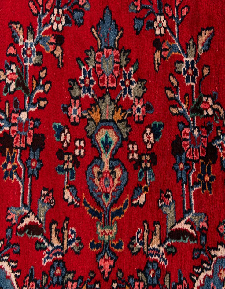 Detail image of  10' 4 x 12' 8  Hand Knotted Hamedan Wool Rug